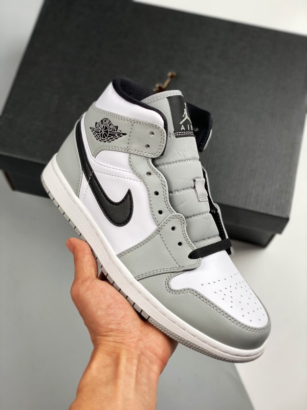 Jordan 1 Mid Light Smoke Grey