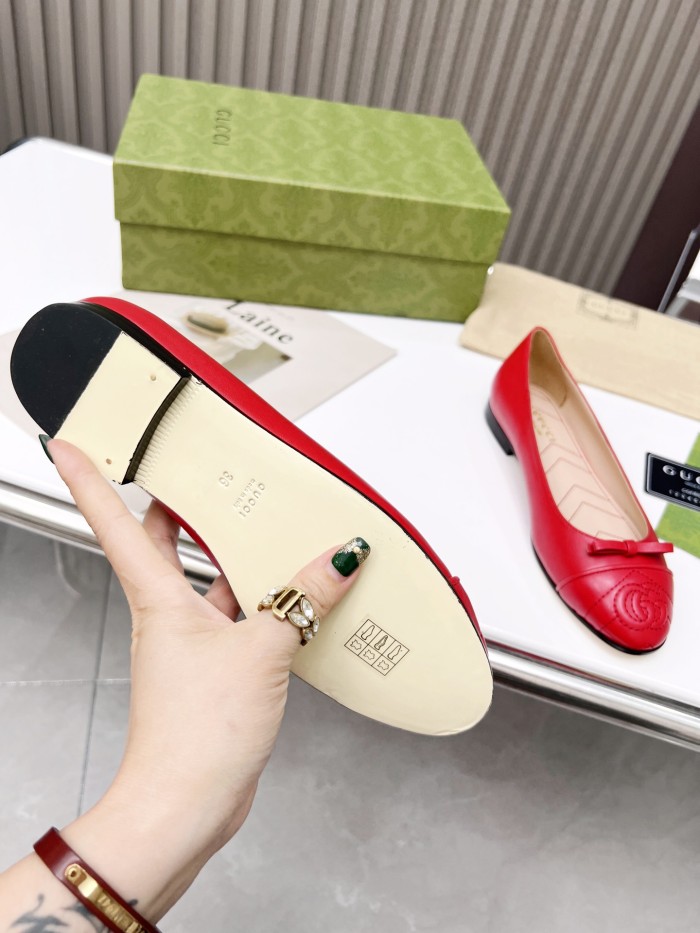 Gucci Women's ballet flat with Double G WOMEN 8
