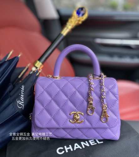 Handbag Chanel AS2215 size 𝟏𝟑*𝟏𝟗*𝟗 𝑐𝑚