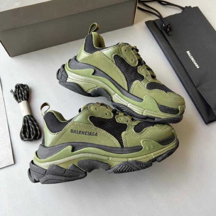 Balenciaga Triple S Dark Green Black