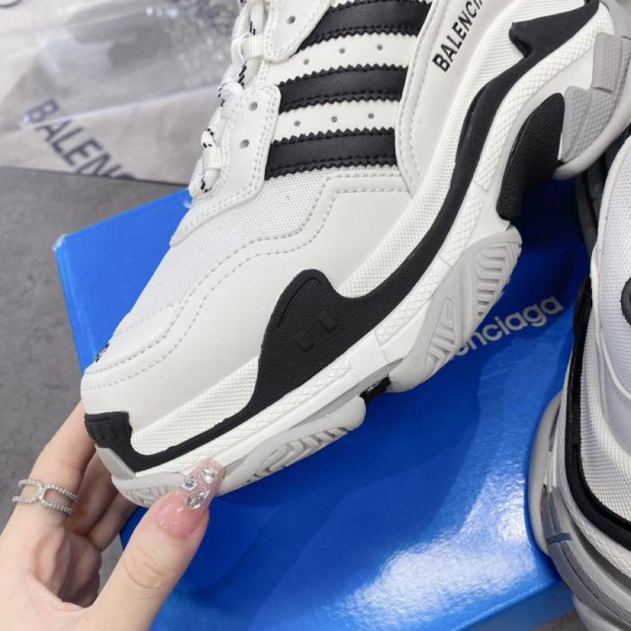 Balenciaga x adidas Triple S White Black