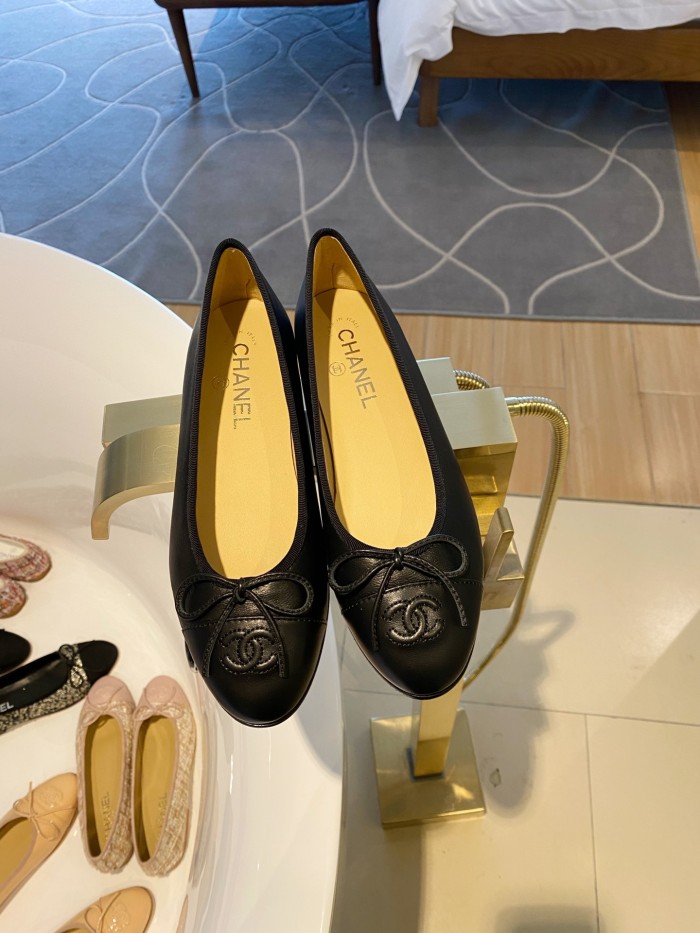 Chanel Ballerinas Fabric & Grosgrain 1