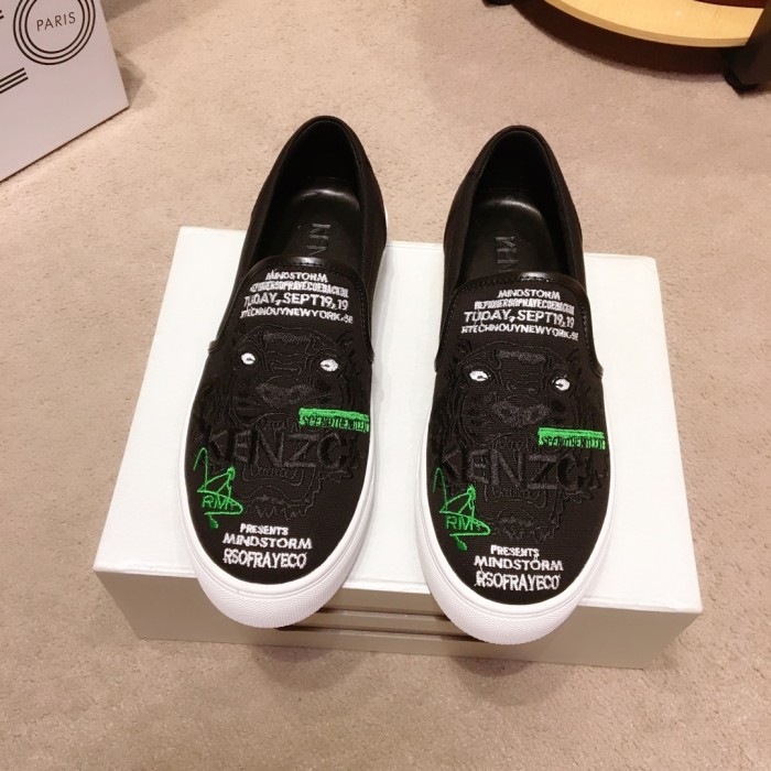 Kenzo K-SKATE Tiger canvas slip-on sneakers 14