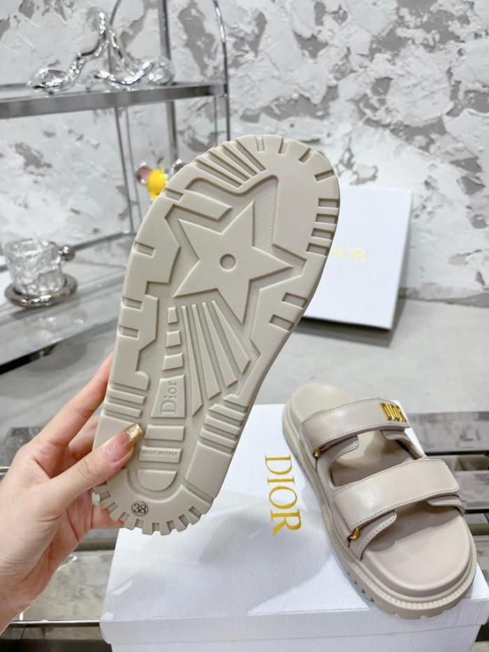 DIOR DIORACT SLIDE White Lambskin