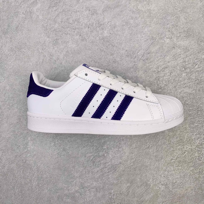 adidas Superstar White Purple
