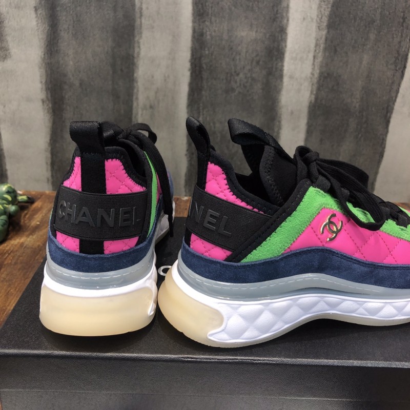 Chanel Fabric & Suede Calfskin Low Top Sneaker 7