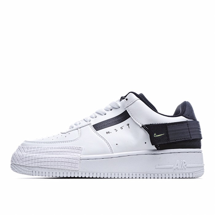 Nike Air Force 1 Type White Black Volt