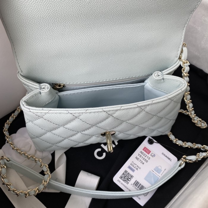 Handbag Chanel AS2215 size 𝟏𝟑*𝟏𝟗*𝟗 𝑐𝑚