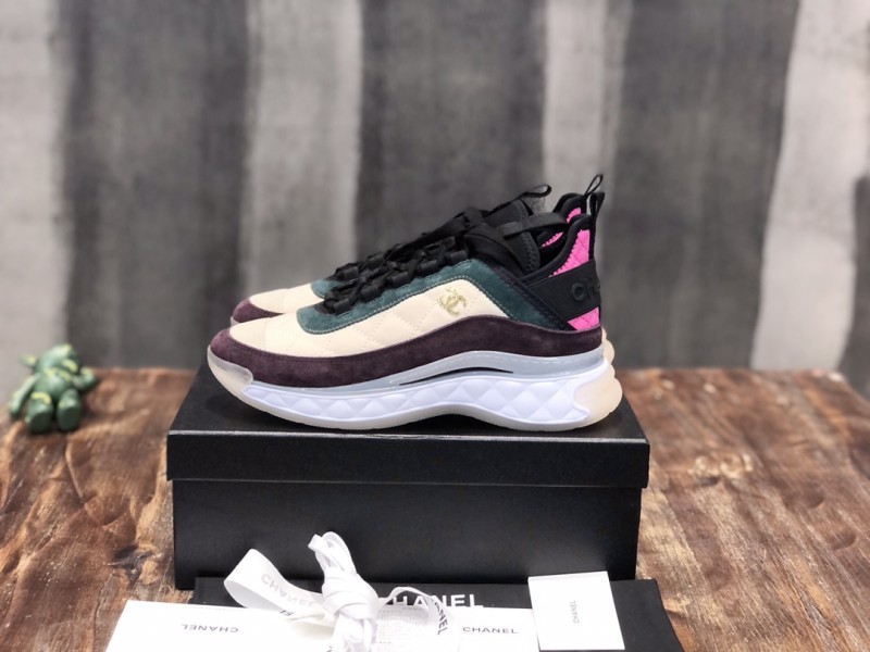 Chanel Fabric & Suede Calfskin Low Top Sneaker 11