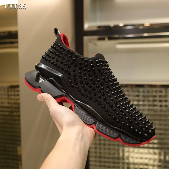 Christian Louboutin Spike Sock Flat Sneakers 7