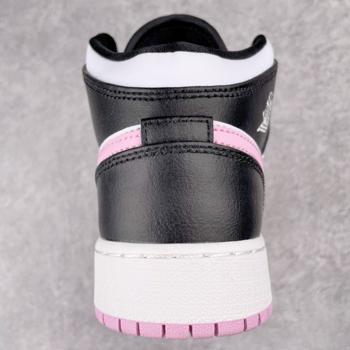 Jordan 1 Mid White Black Light Arctic Pink