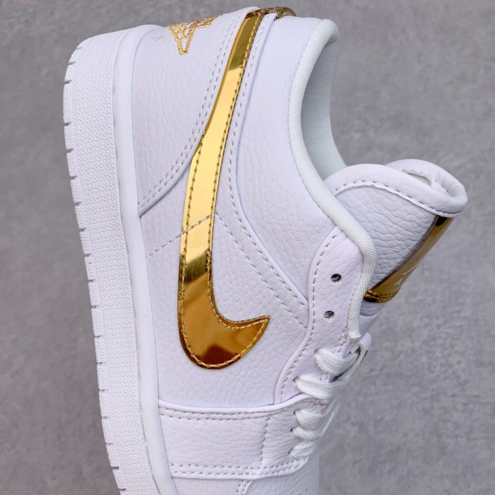 Jordan 1 Low White Metallic Gold (W)