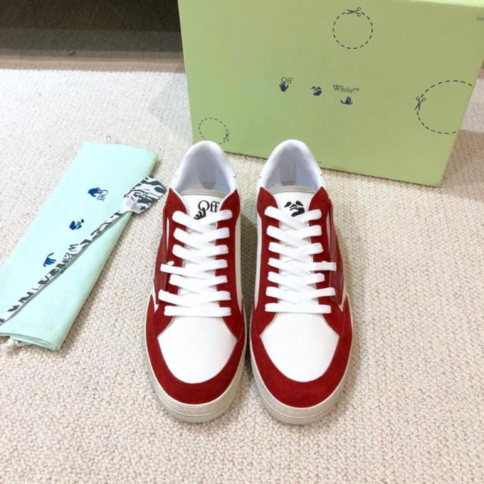 OFF-WHITE Vulcanized 5.0 Low Top White Red