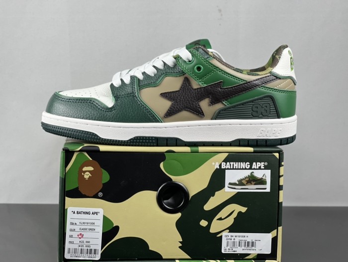 A Bathing Ape Bape SK8 Sta ABC Camo Green (2022)
