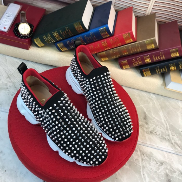Christian Louboutin Spike Sock Flat Sneakers 4