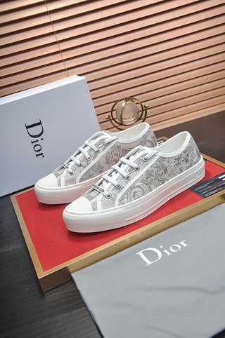 Dior Walk'N'Dior Low Emborider Gray Flower