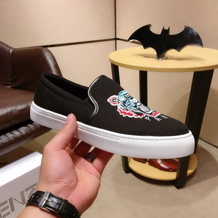 Kenzo K-SKATE Tiger canvas slip-on sneakers 23