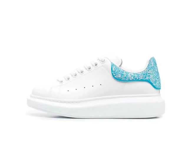 Alexander McQueen Oversized Sneaker in White Sky Blue