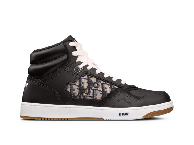 Dior B27 High Black Beige White Black Dior Oblique Jacquard