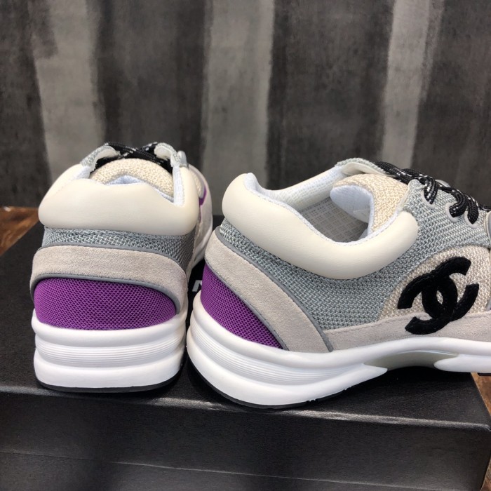 Chanel Fabric & Suede Calfskin Low Top Sneaker 3