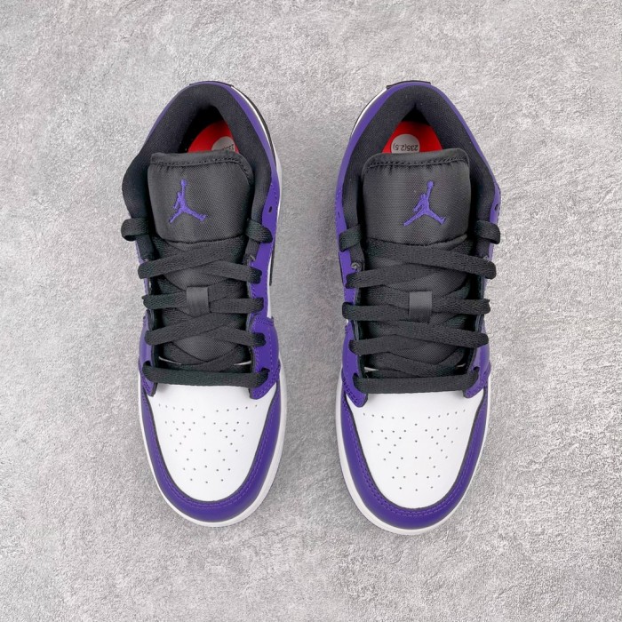 Jordan 1 Low Court Purple White