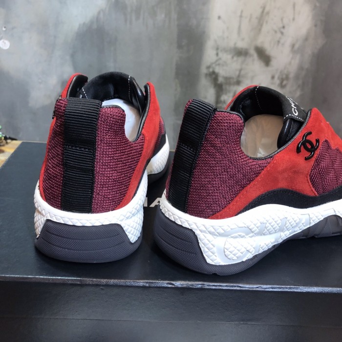 Chanel Fabric & Suede Calfskin Low Top Sneaker 23