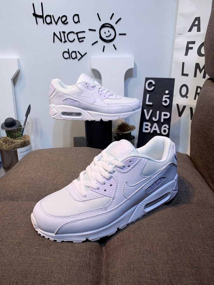 Nike Air Max 90 Leather Triple White (2020)