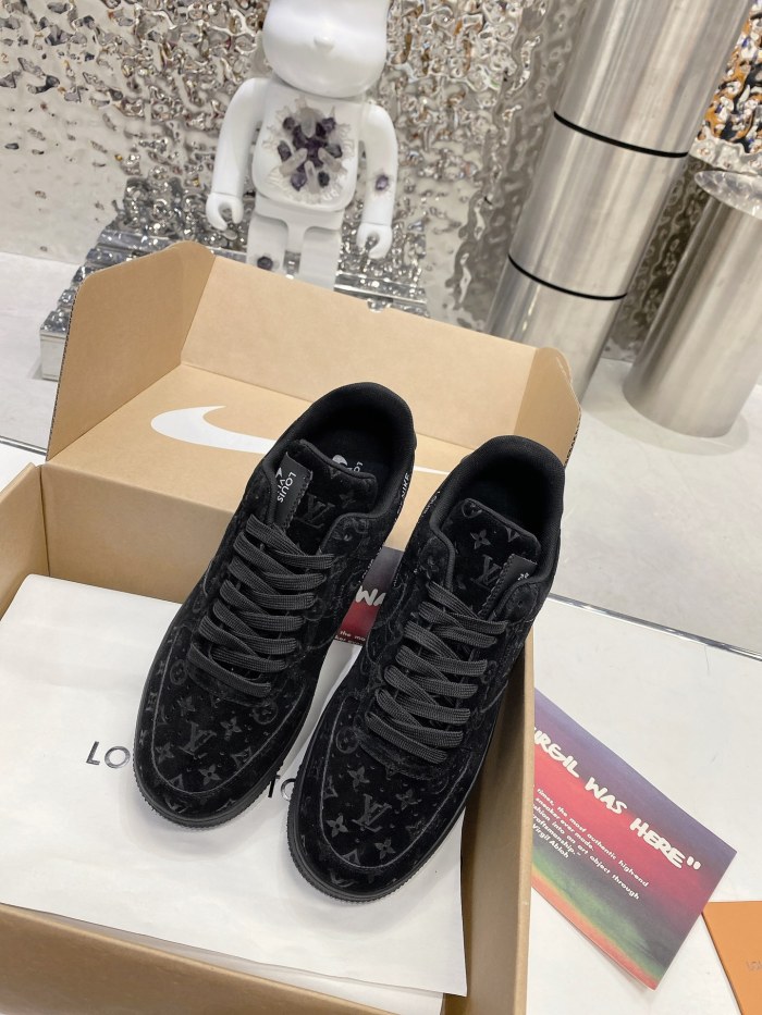 Louis Vuitton Nike Air Force 1 Low By Virgil Abloh Black