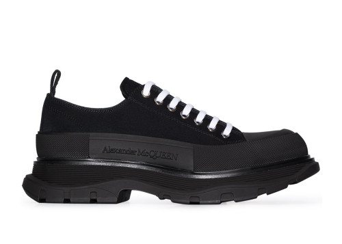 Alexander McQueen Tread Slick Low Lace Up Triple Black
