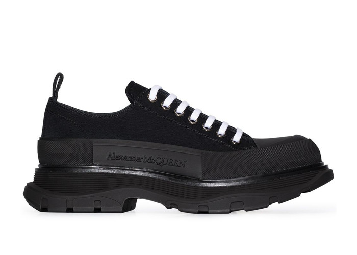 Alexander McQueen Tread Slick Low Lace Up Triple Black