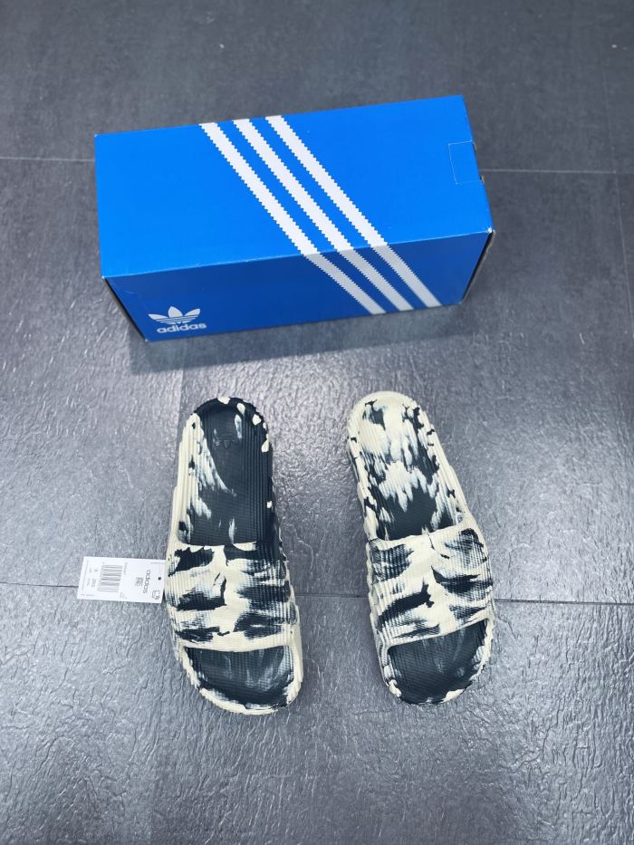 adidas Adilette 22 Slides Black Grey