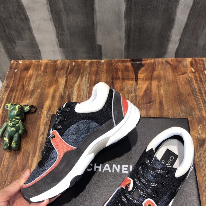 Chanel Fabric & Suede Calfskin Low Top Sneaker 4