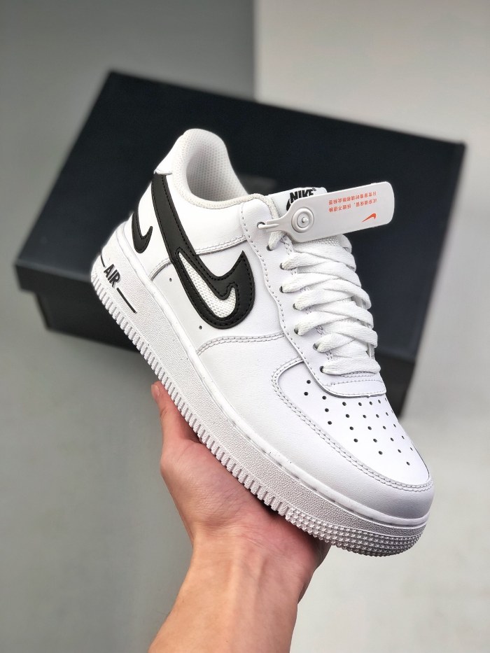 Nike Air Force 1 Low '07 FM Cut Out Swoosh White Black