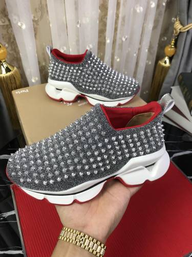 Christian Louboutin Spike Sock Flat Sneakers 2