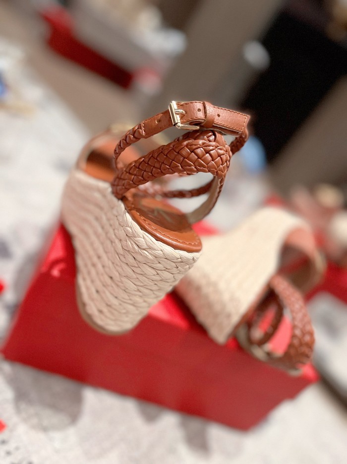 Valentino Garavani Rockstud Double Wedge Espadrilles WOMEN 13