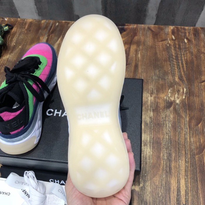 Chanel Fabric & Suede Calfskin Low Top Sneaker 7