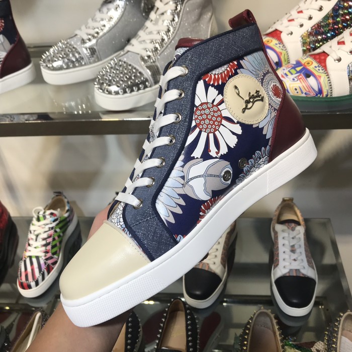 Christian Louboutin Louis Junior Spikes Orlato Flat Sneakers 32