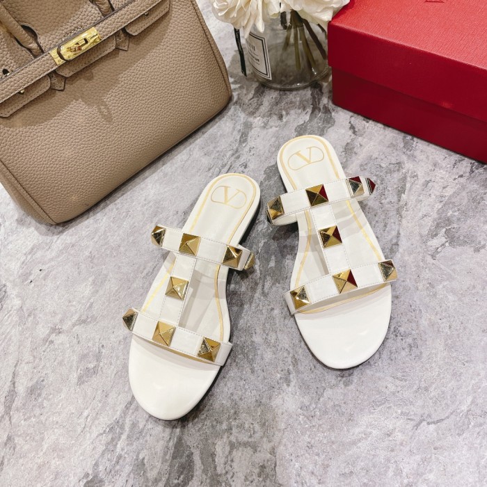 VALENTINO GARAVANI ROMAN STUD HEEL 2CM WOMEN 7