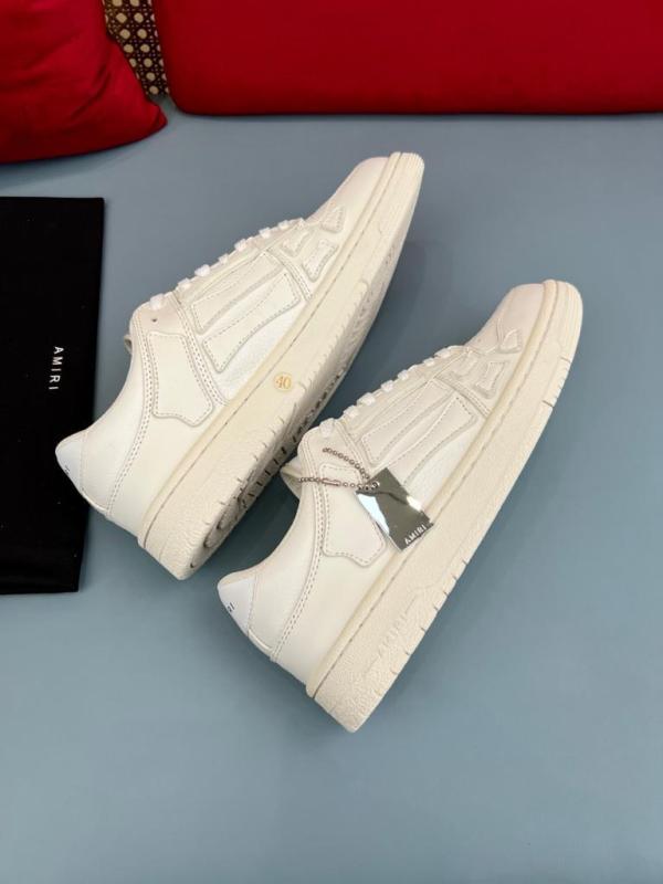 AMIRI Skel Top Low White White