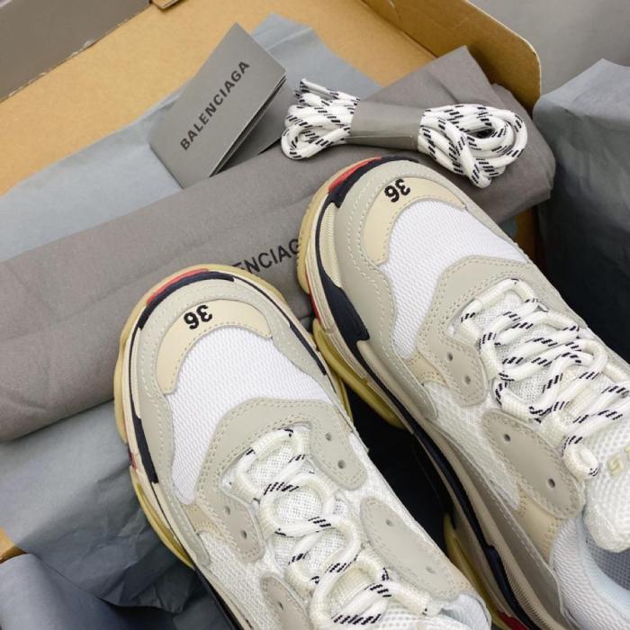 Balenciaga Triple S White Black Red