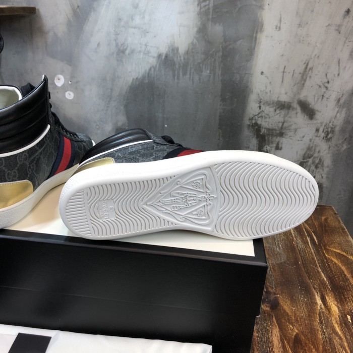 Gucci Ace GG High Top Black