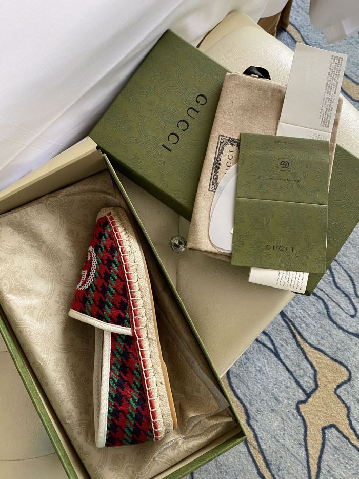 Gucci Leather espadrille with Double G WOMEN 2