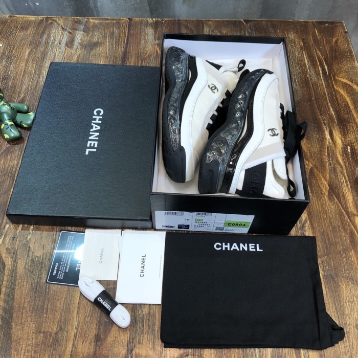 Chanel Fabric & Suede Calfskin Low Top Sneaker 13