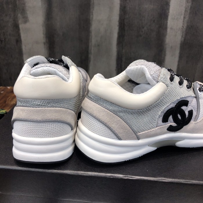 Chanel Fabric & Suede Calfskin Low Top Sneaker 5