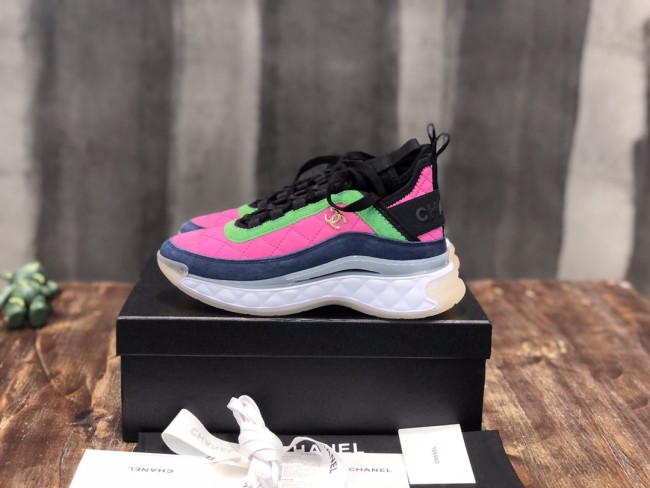 Chanel Fabric & Suede Calfskin Low Top Sneaker 7