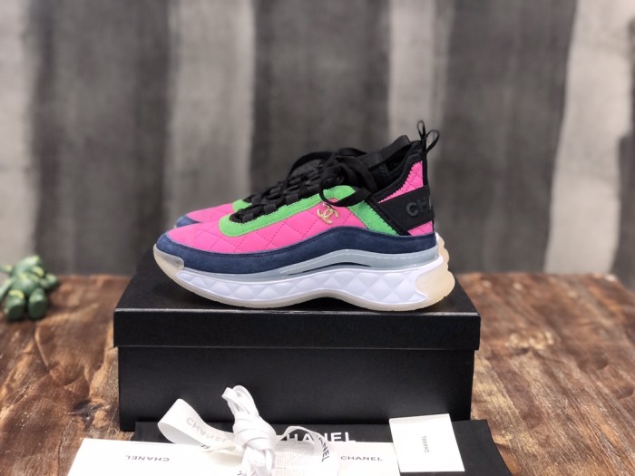 Chanel Fabric & Suede Calfskin Low Top Sneaker 7