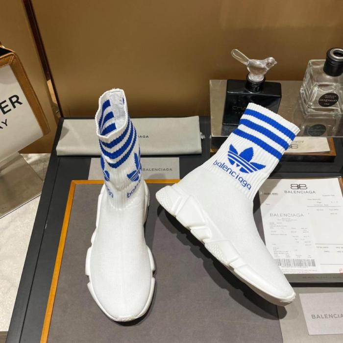 Balenciaga x adidas Speed Trainer White Blue