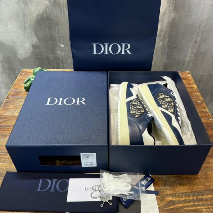 Dior B27 Low Blue Cream Dior Gray Beige Black Dior Oblique Jacquard