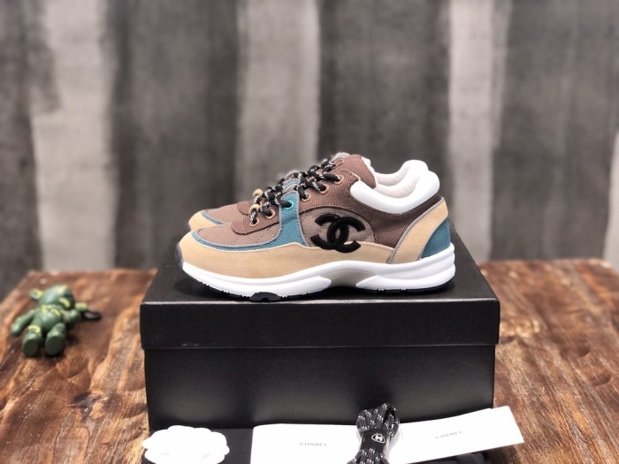 Chanel Fabric & Suede Calfskin Low Top Sneaker 6