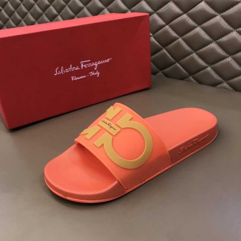 Salvatore Ferragamo Groove Slides 1